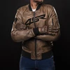 Kép 5/12 - 4SR Bomber Brown Patina motoros bőrkabát