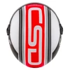 Kép 7/10 - Cassida Handy Metropolis Safety, black/white/red 2025 bukósisak