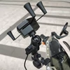 Kép 7/9 - FreedConn MC20W motorkerékpár-tartó, 15W-os induktív töltéssel, kormányra és tükör alá rögzíthető