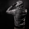 Kép 8/9 - 4SR Hoodie, kapucnis motoros bőrkabát