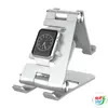 Kép 3/5 - Foldable 3in1 stand for phone / tablet / smartwatch, Blitzwolf BW-TS4 (silver)