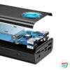 Kép 6/7 - Baseus Amblight Powerbank 30000mAh, 4xUSB, USB-C, 65W (fekete)