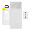 Kép 1/7 - Baseus Bipow Powerbank, 30000mAh, 20W (fehér)