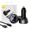 Kép 1/9 - Baseus Superme szivargyújtós töltő , USB, USB-C, 140 W, fekete