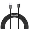 Kép 1/11 - USB-USB-C Baseus Superior sorozatú kábel, 66 W, 2 m (fekete)