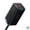 Kép 4/5 - Baseus GaN3 Pro wall charger 2xUSB-C + 2xUSB, 100W (black)