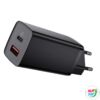 Kép 3/6 - Baseus GaN2 Lite fali töltő, USB + USB-C, 65 W, EU (fekete)