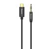 Kép 1/7 - USB-C audiokábel 3,5 mm-es mini jack Baseus Yiven 1,2 m-es (fekete)