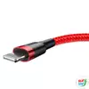 Kép 4/7 - Baseus Cafule 2.4A Lightning USB-kábel 0.5m (piros)