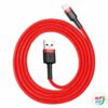 Kép 1/7 - Baseus Cafule 2.4A Lightning USB-kábel 0.5m (piros)