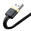 Kép 5/10 - USB Lightning Baseus Cafule 1,5A 2 m-es kábel (arany-fekete)