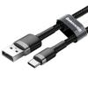 Kép 2/6 - USB-USB-C kábel Baseus Cafule 3A 1m (szürke-fekete)
