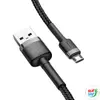 Kép 4/6 - Baseus Cafule 1,5A 2 m-es USB-Micro USB-kábel (szürke-fekete)