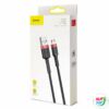 Kép 11/13 - Baseus Cafule 2A 3 m USB-Micro USB kábel (fekete és piros)