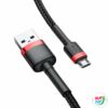 Kép 3/13 - Baseus Cafule 2A 3 m USB-Micro USB kábel (fekete és piros)