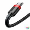 Kép 6/13 - Baseus Cafule 2A 3 m USB-Micro USB kábel (fekete és piros)