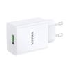 Kép 4/5 - Vipfan E03 hálózati töltő, 1x USB, 18W, QC 3.0 + Lightning kábel (fehér)