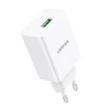 Kép 5/5 - Vipfan E03 hálózati töltő, 1x USB, 18W, QC 3.0 + Lightning kábel (fehér)