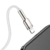 Kép 9/10 - Cafule_USB_kábel_lightning_2.4A_2m_fehér