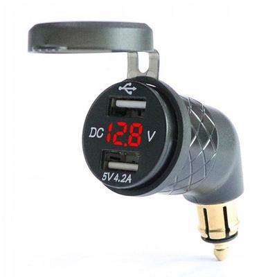 FreedConn  vízálló töltő USB + voltmérő, DIN BMW, 4.2A, MC17B