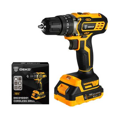 Deko Tools DKCD16ID01-H5 Akkumulátoros ütvefúrógép 16V, 32N.M