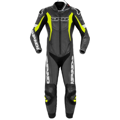Spidi SPORT WARRIOR PERFORATED PRO egyrészes motoros versenyruha 54, (black/yellow fluo/white)