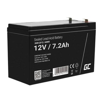 Green Cell AGM újratölthető akkumulátor,Karbantartásmentes ,12V 7,2Ah ,UPS ALARM