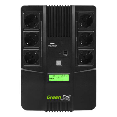 Green Cell AiO 800VA 480W Szünetmentes tápegység UPS