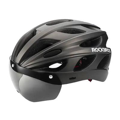 Rockbros Kerékpáros sisak, szemüveggel,TT-16 (black)