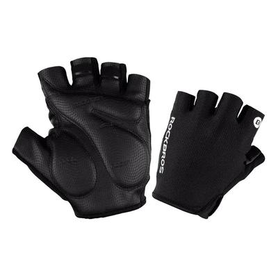 Rockbros kerékpáros félujjas kesztyű, S106BK, S-es méret, fekete