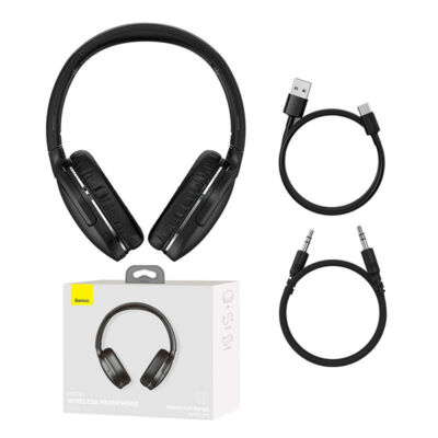 Baseus Encok D02 Pro, vezeték nélküli fejhallgató, fekete