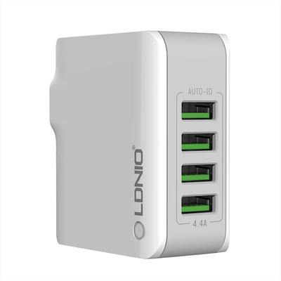 LDNIO fali töltő,4403, 4x USB, 22W, fehér