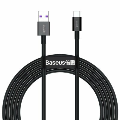 USB-USB-C Baseus Superior sorozatú kábel, 66 W, 2 m (fekete)