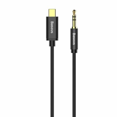 USB-C audiokábel 3,5 mm-es mini jack Baseus Yiven 1,2 m-es (fekete)
