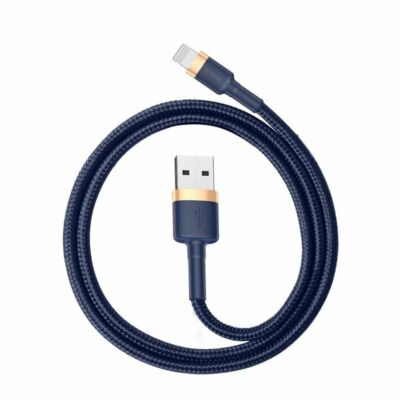 Baseus Cafule USB Lightning  2,4A 1 m-es kábel (arany-sötétkék)