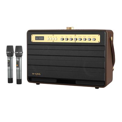 W-KING K6L 120W Wireless Bluetooth 5.0 Speaker, hangszóró 2x mikrofon, távirányító, barna, 22500 mAh