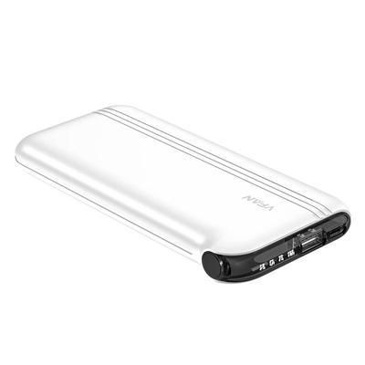 Vipfan F10 powerbank, 4in1 kábellel, 10000mAh, fehér