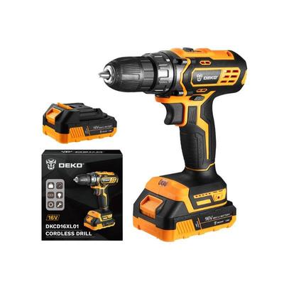 Deko Tools akkumulátoros fúrógép, 16V, DKCD16XL01-H5S2