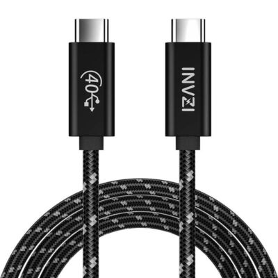 Gen3 USB-C / USB4.0  Cable 240W 40Gbps, 1m (Black)