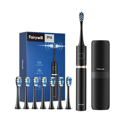 FairyWill sonic fogkefe fejkészlettel és tokkal, fekete FW-P11