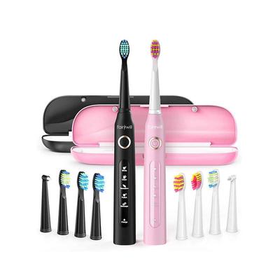 FairyWill sonic fogkefe fejekkel és tokkal (fekete és rózsaszín) FW-507