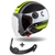 Cassida Handy Metropolis Safety, black/white/yellow fluo/grey 2025 bukósisak