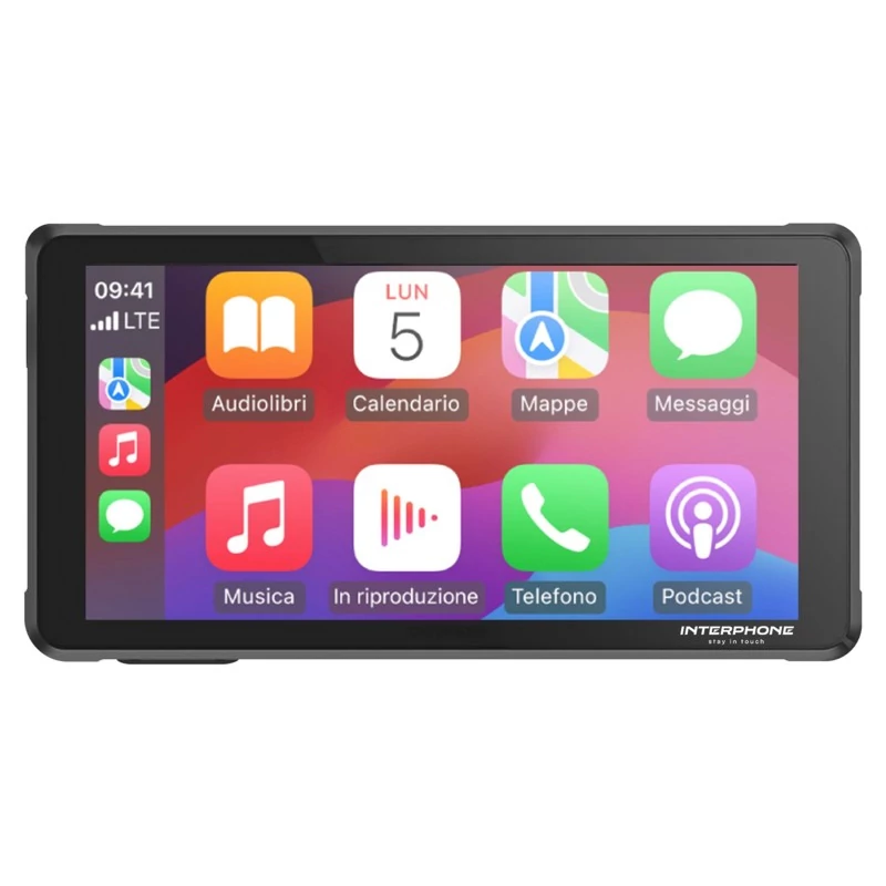 Interphone RIDESYNC 55 motorkerékpár, Apple CarPlay, Android Auto