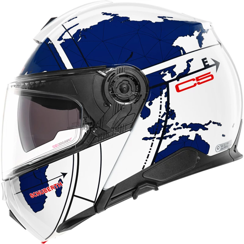 Schuberth Helmet C5 Globe Blue Flip-Up bukósisak