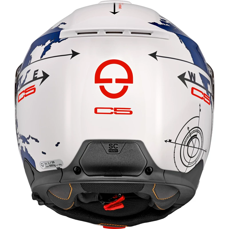 Schuberth Helmet C5 Globe Blue Flip-Up bukósisak