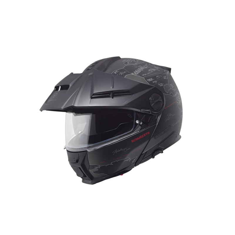Schuberth Helmet E2 Atlas matt black/red Flip-Up bukósisak