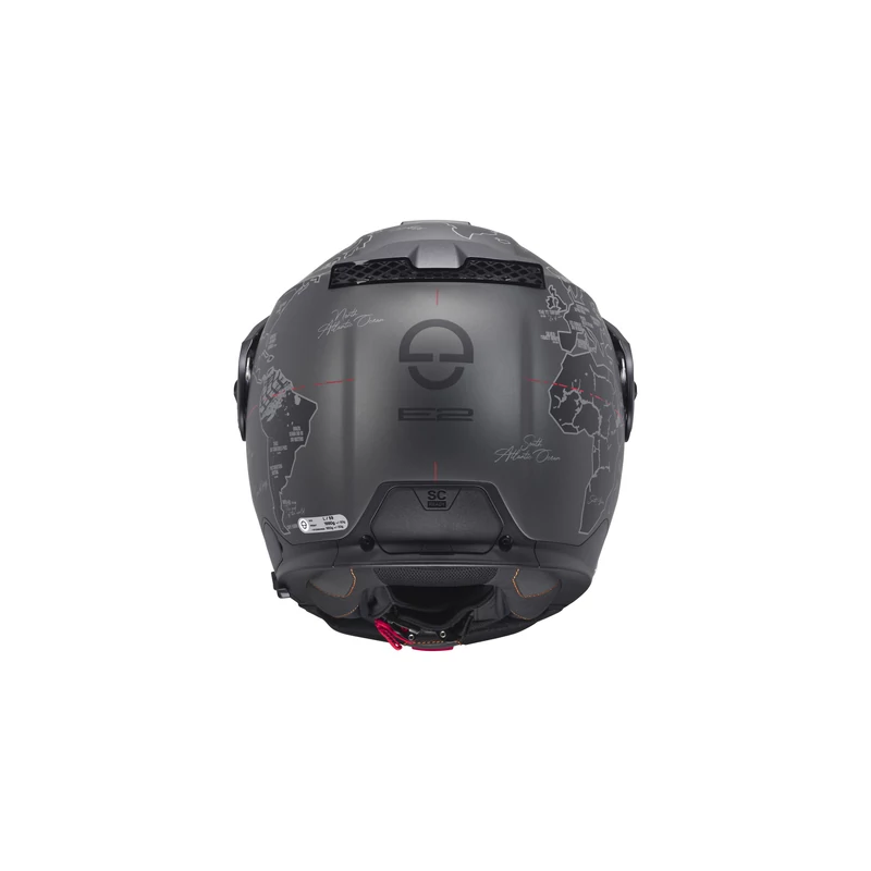 Schuberth Helmet E2 Atlas matt black/red Flip-Up bukósisak