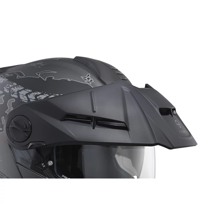 Schuberth Helmet E2 Atlas matt black/red Flip-Up bukósisak