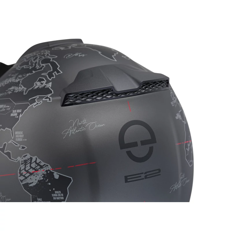 Schuberth Helmet E2 Atlas matt black/red Flip-Up bukósisak