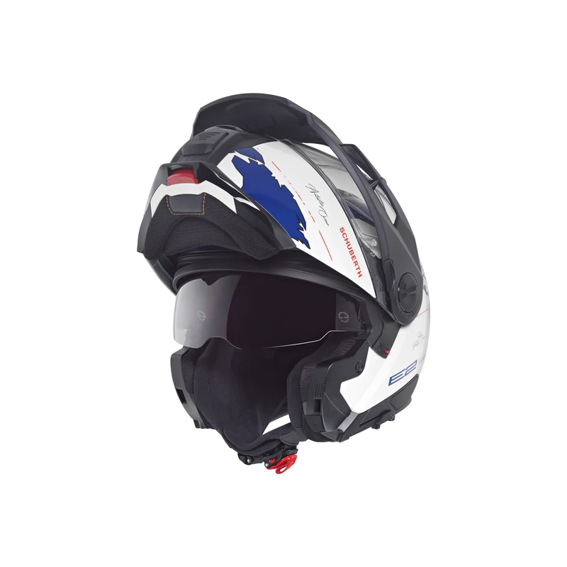 Schuberth Helmet E2 Atlas White/blue Flip-Up bukósisak